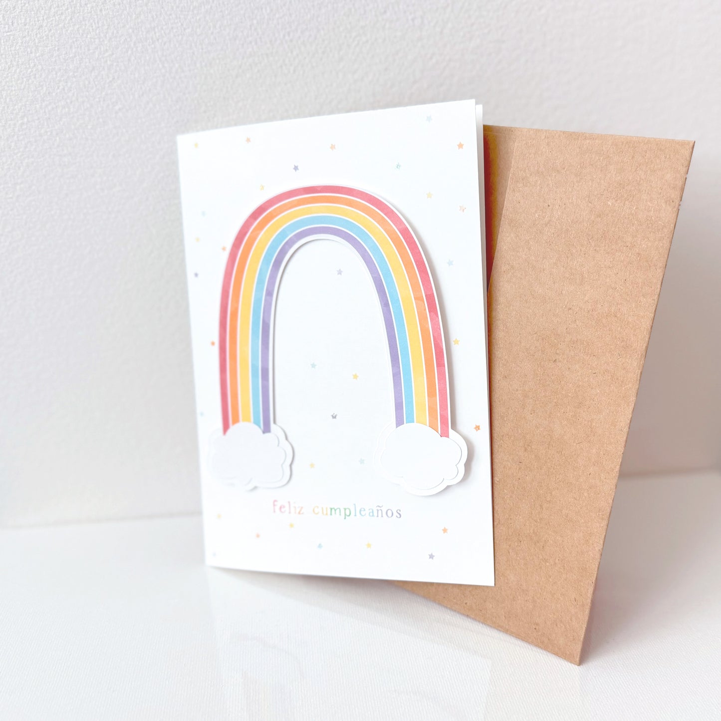 Feliz Cumpleaños Rainbow Birthday Greeting Card