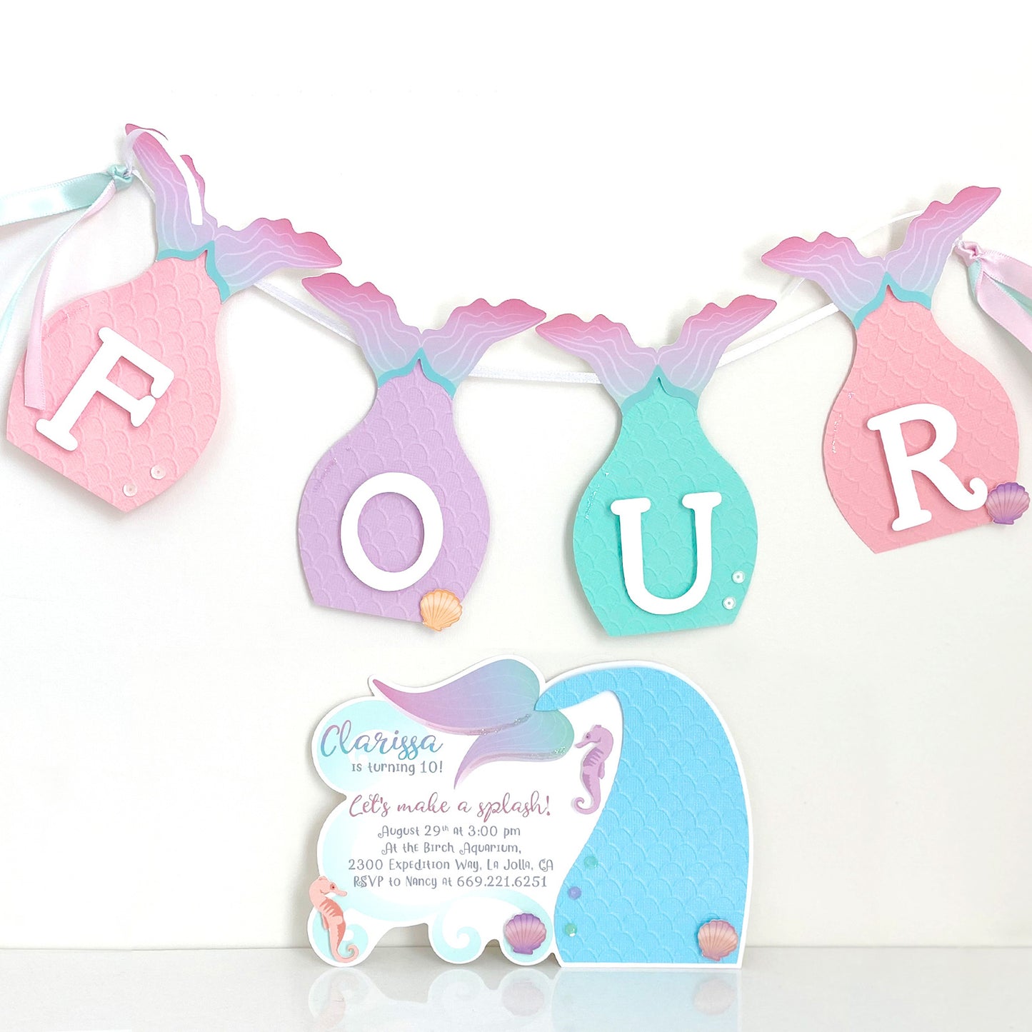 Mermaid Birthday Party Banner