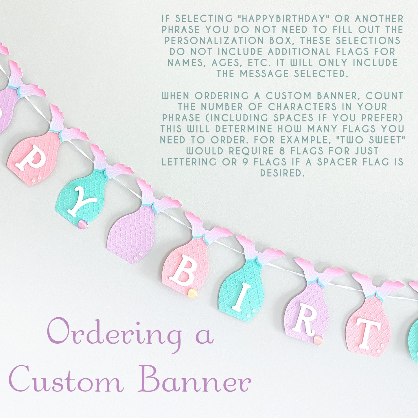 Mermaid Birthday Party Banner