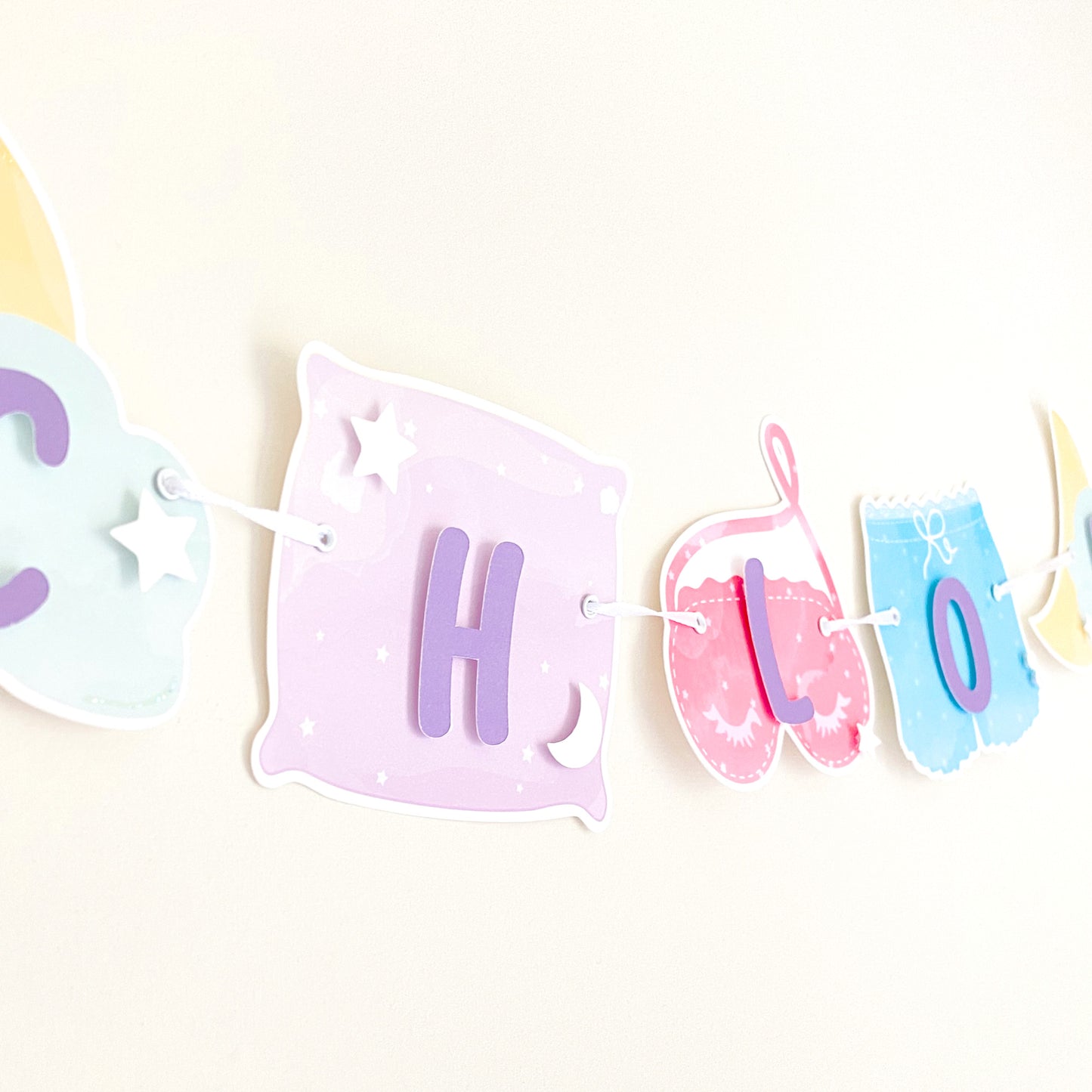 Pajama Party Birthday Banner