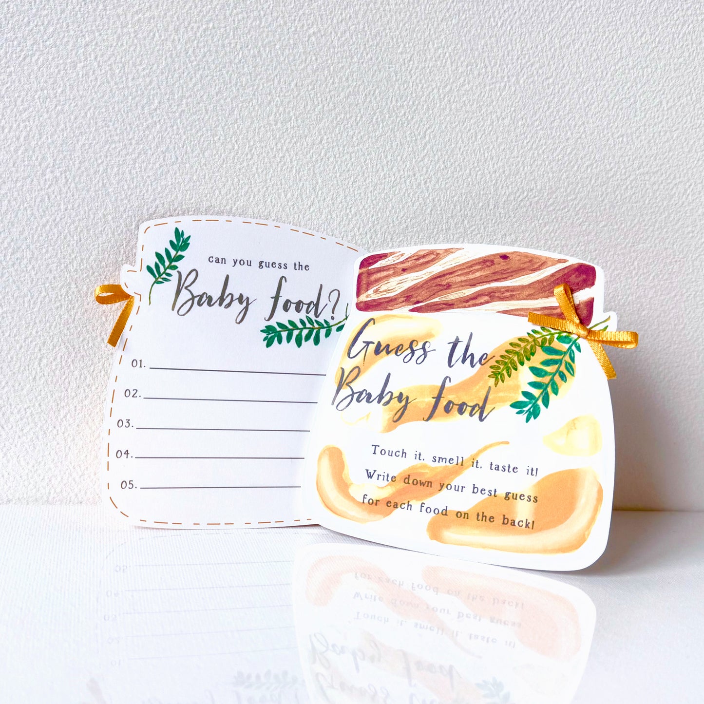 Guess the Baby Food Jar Cards