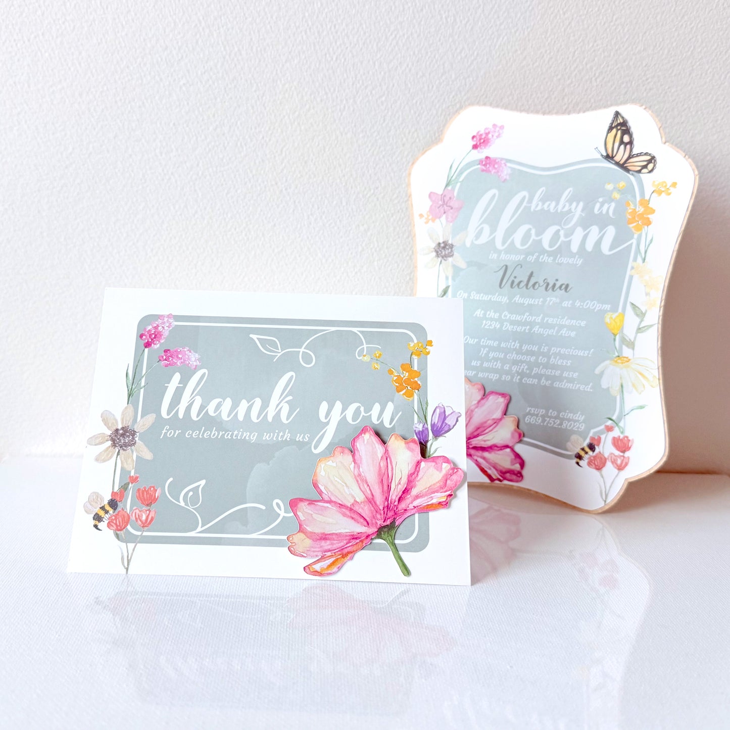 Floral Bloom Thank You Cards