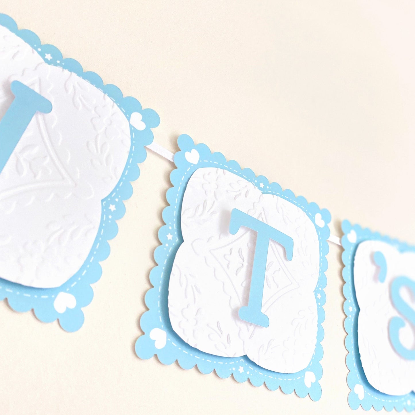 Teddy Bear Baby Boy Banner