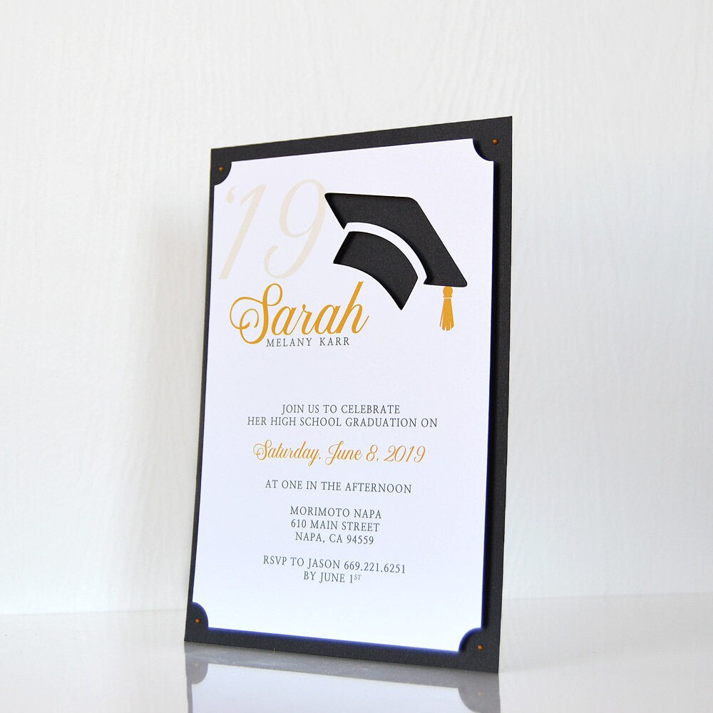 Graduation Cap Invitation