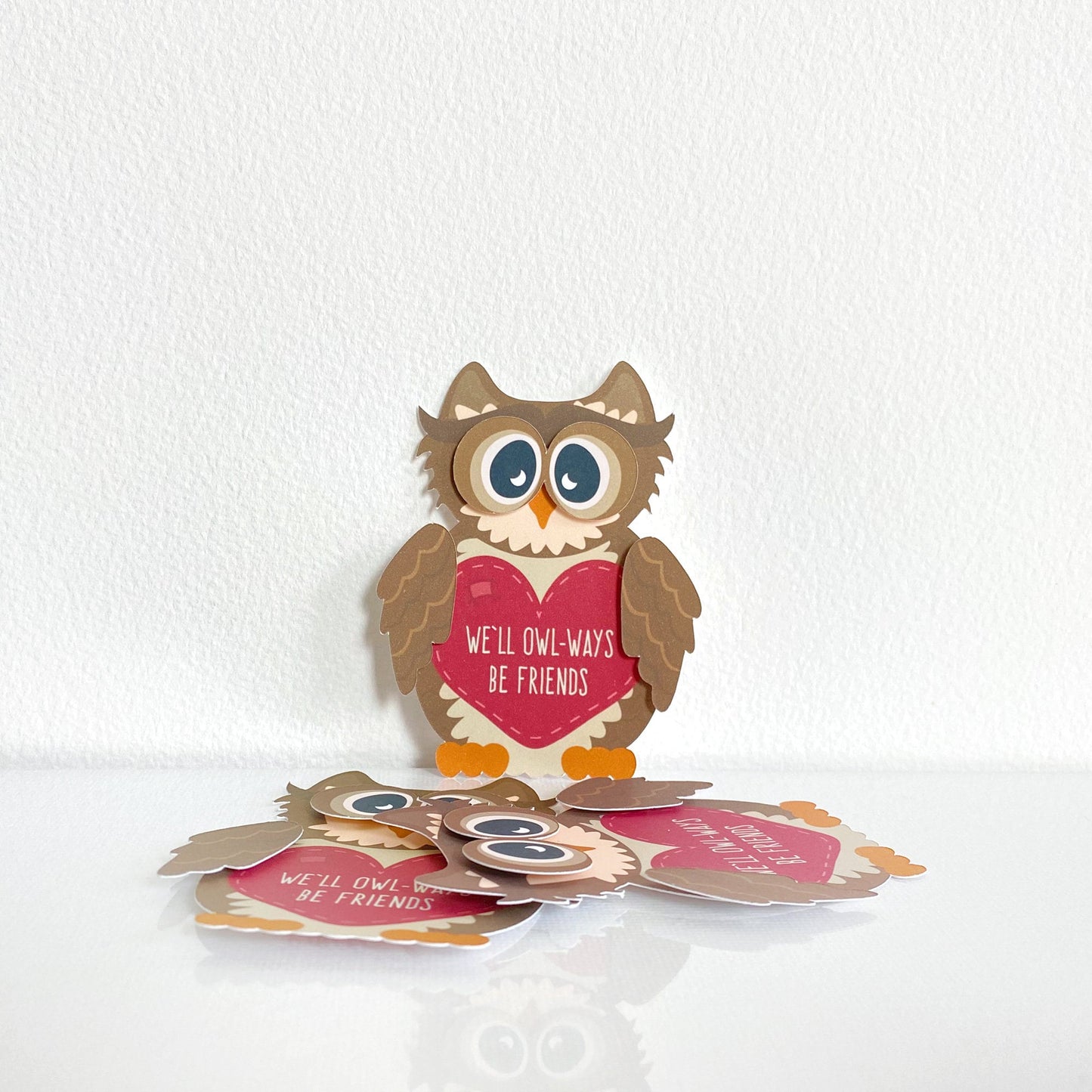 Mini Owl Valentine Card Set