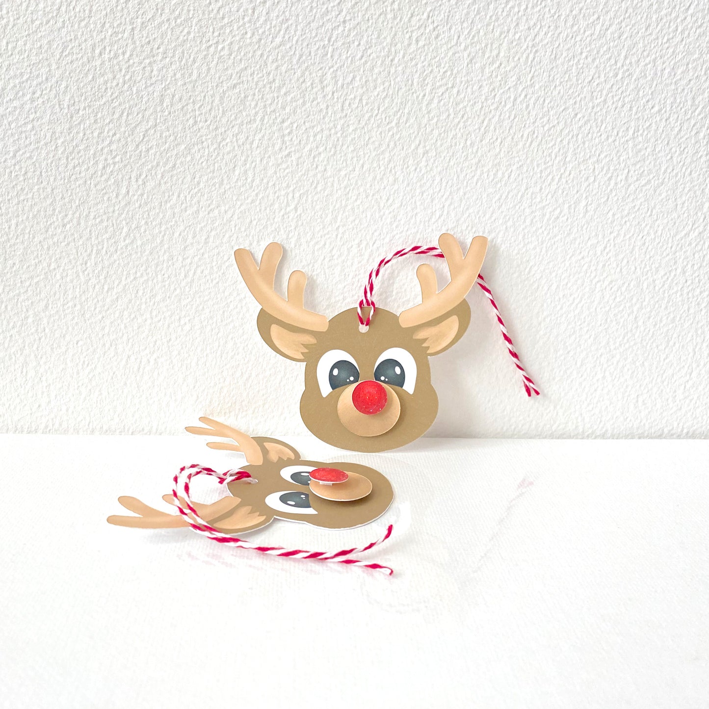 Rudolph Reindeer Christmas Gift Tags