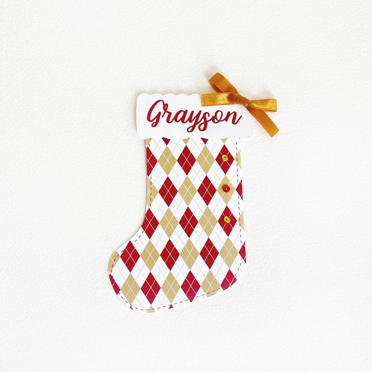 Christmas Stocking Holiday Gift Card Holder