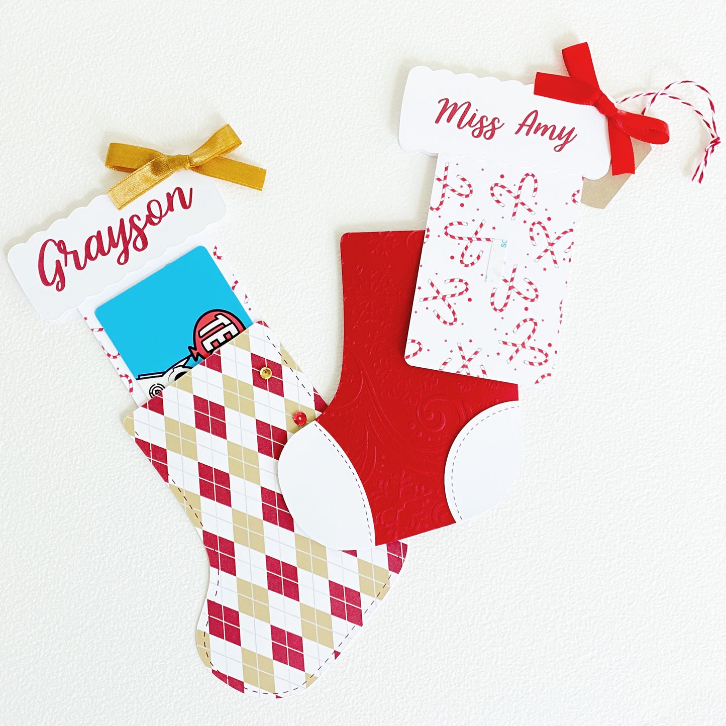 Christmas Stocking Holiday Gift Card Holder