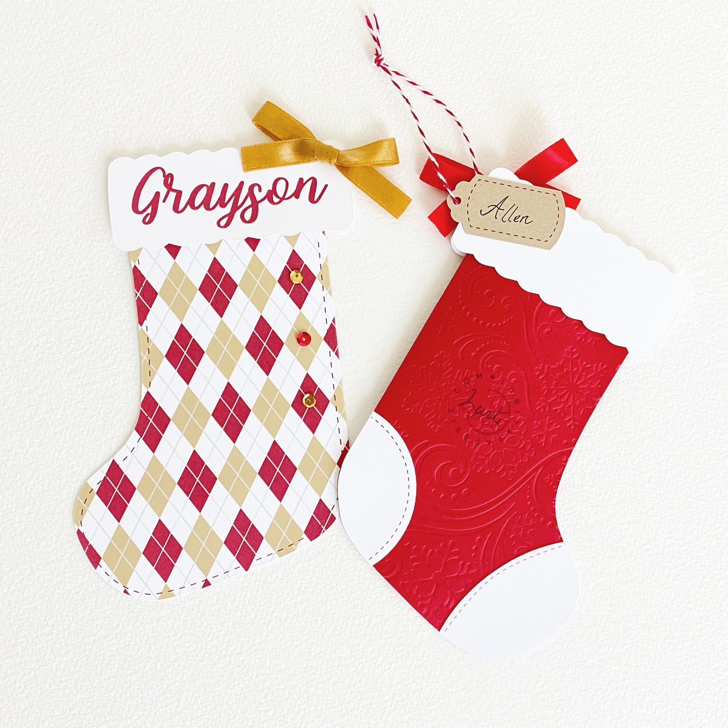 Christmas Stocking Holiday Gift Card Holder