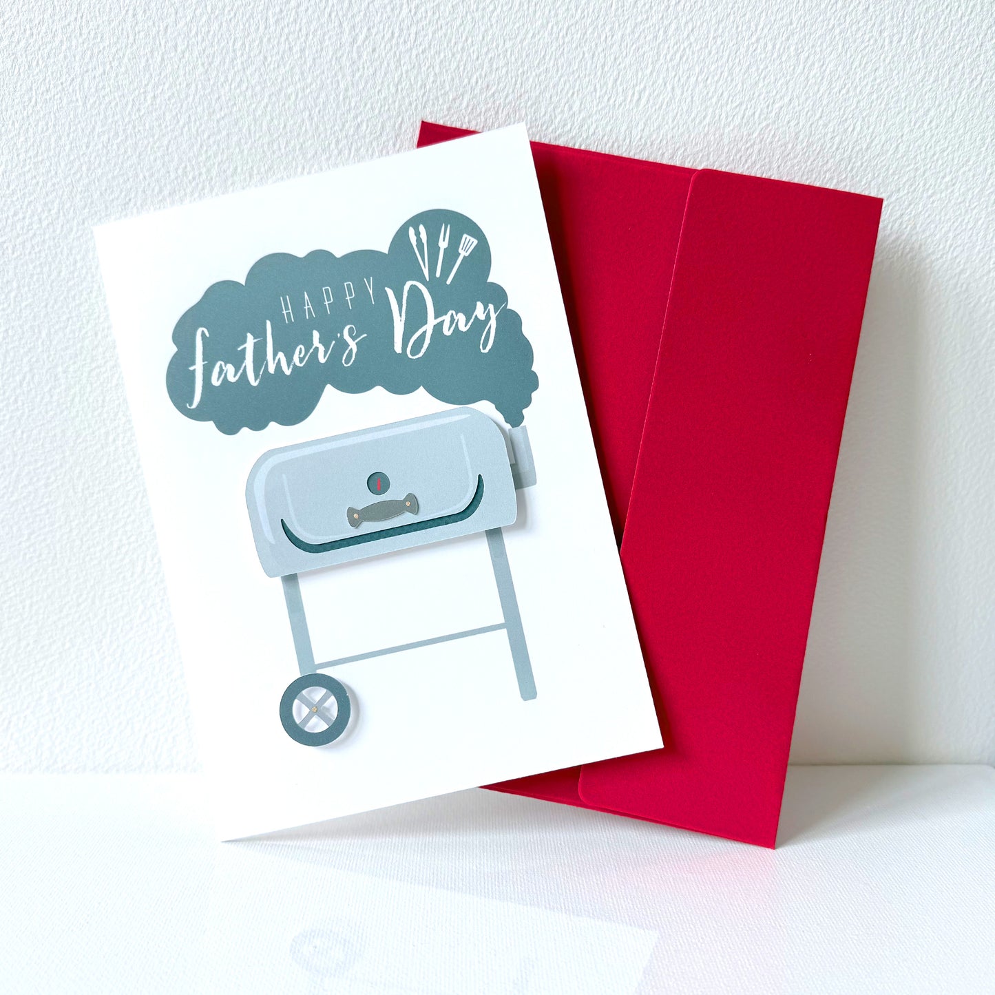 Father's Day BBQ Smoker Greeting Card