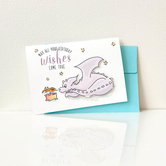 Magic Dragon Birthday Greeting Card
