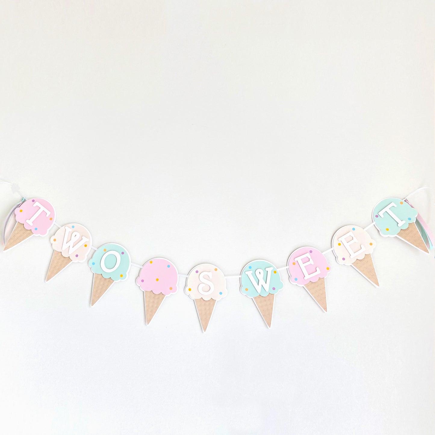 Ice Cream Birthday Party Banner