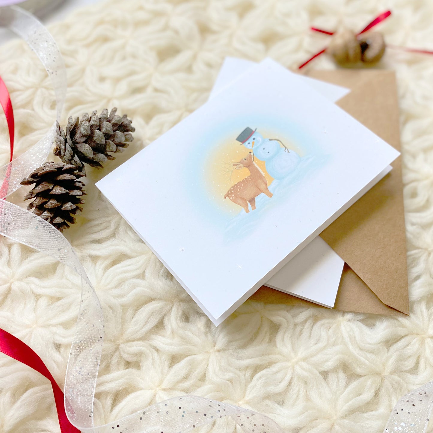 Snowy Friends Christmas Holiday Greeting Cards