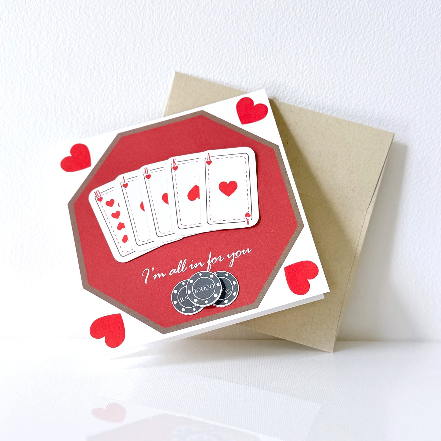 Poker Valentine Greeting Card
