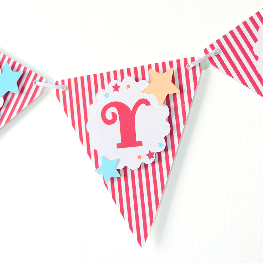 Circus Birthday Party Banner