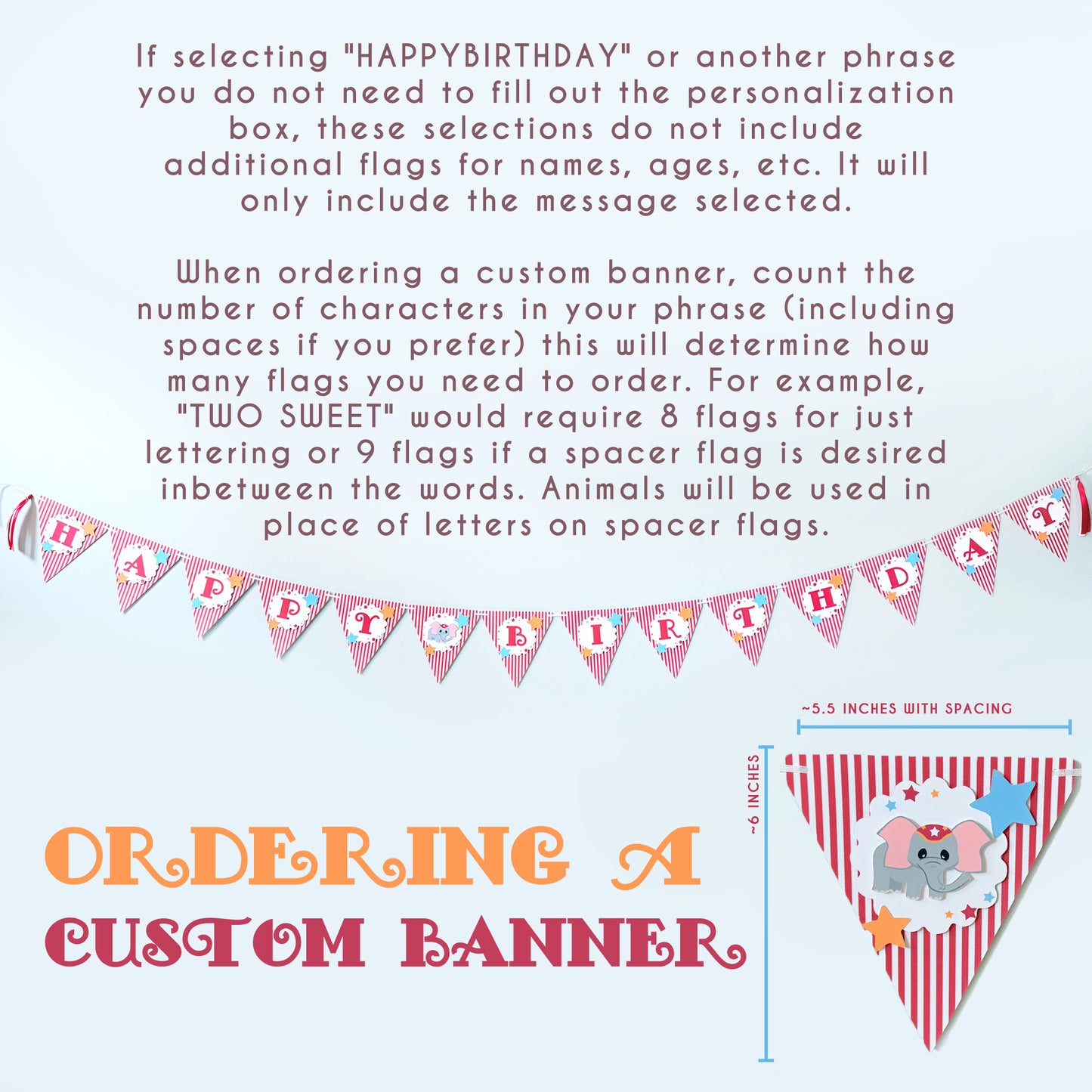 Circus Birthday Party Banner