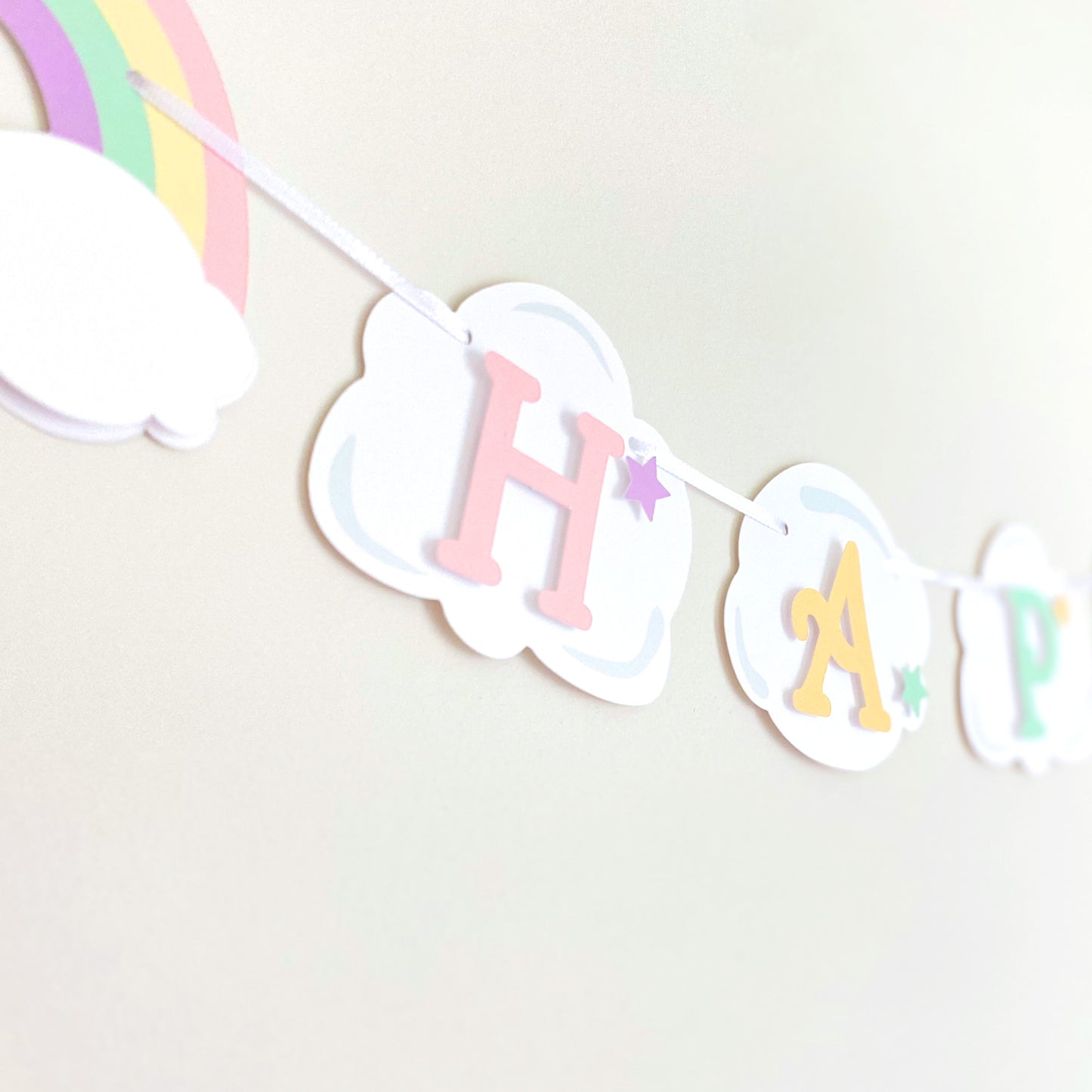 Rainbow Birthday Party Banner