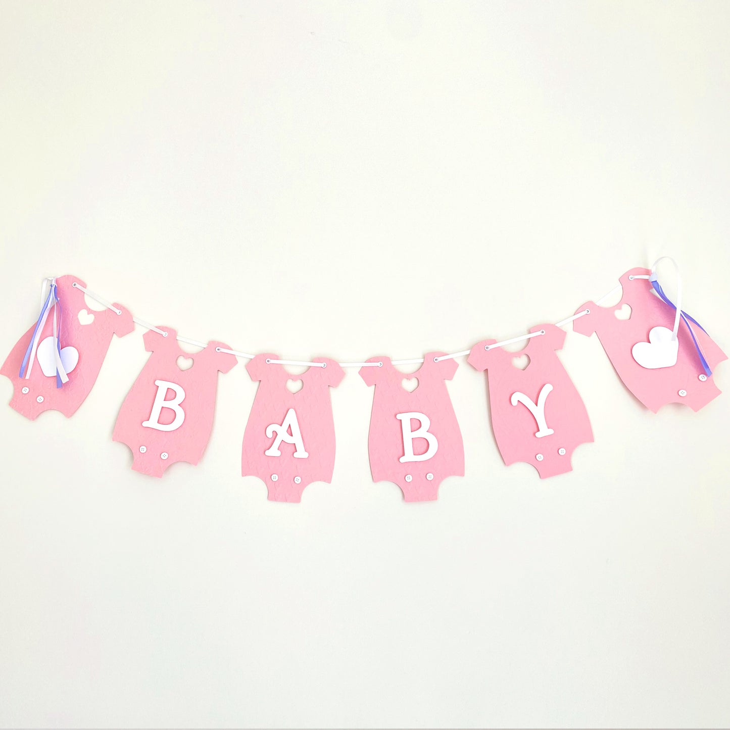 Pink Baby Romper Party Banner