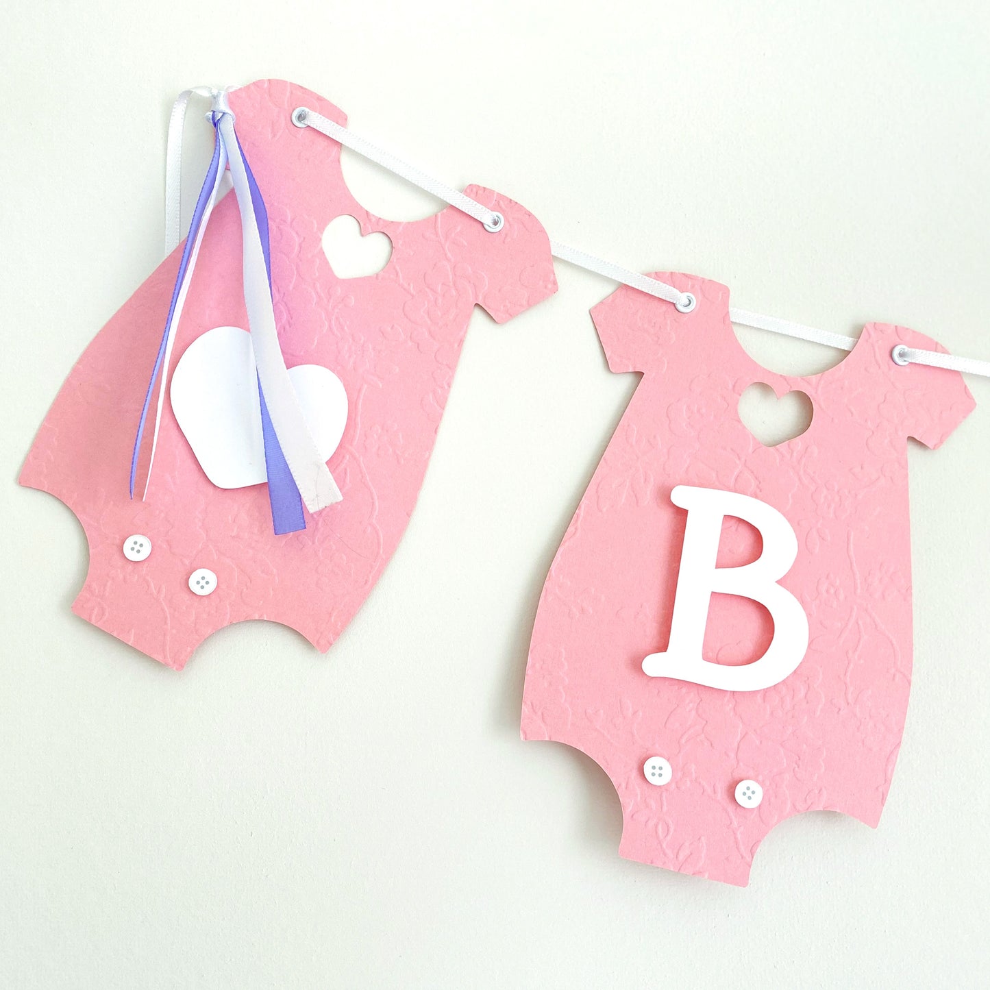 Pink Baby Romper Party Banner