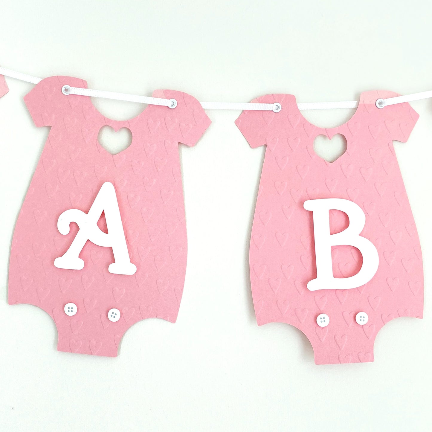 Pink Baby Romper Party Banner