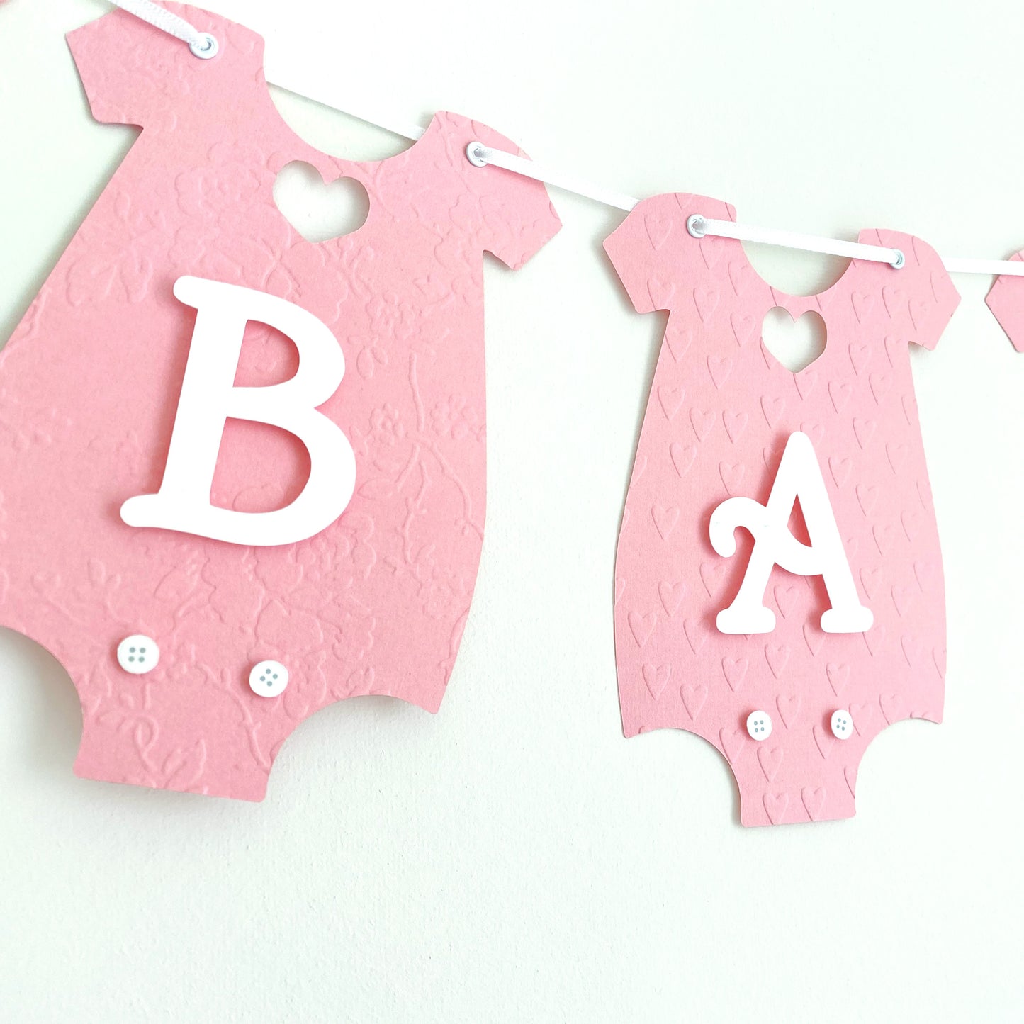 Pink Baby Romper Party Banner