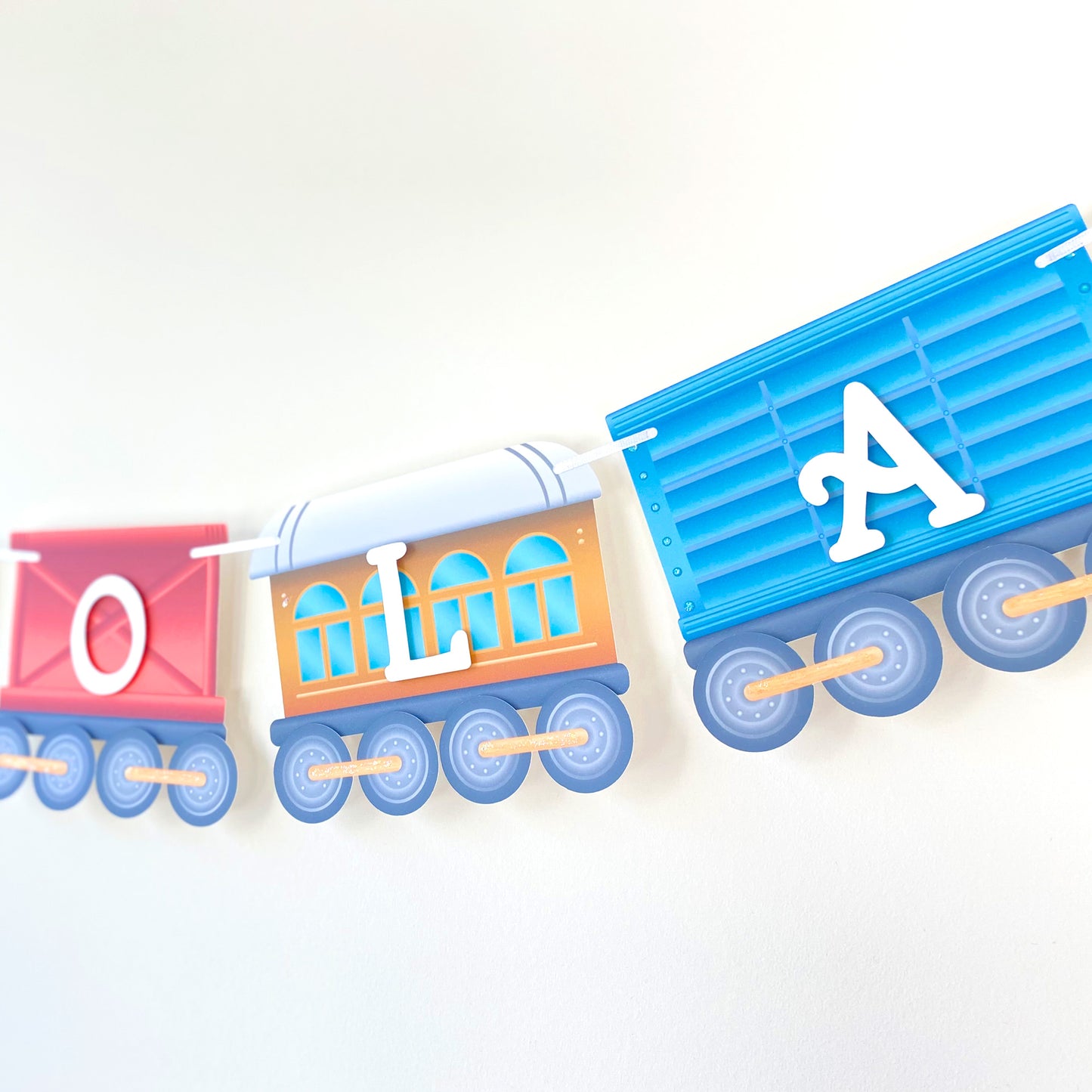 Train Birthday Party Banner