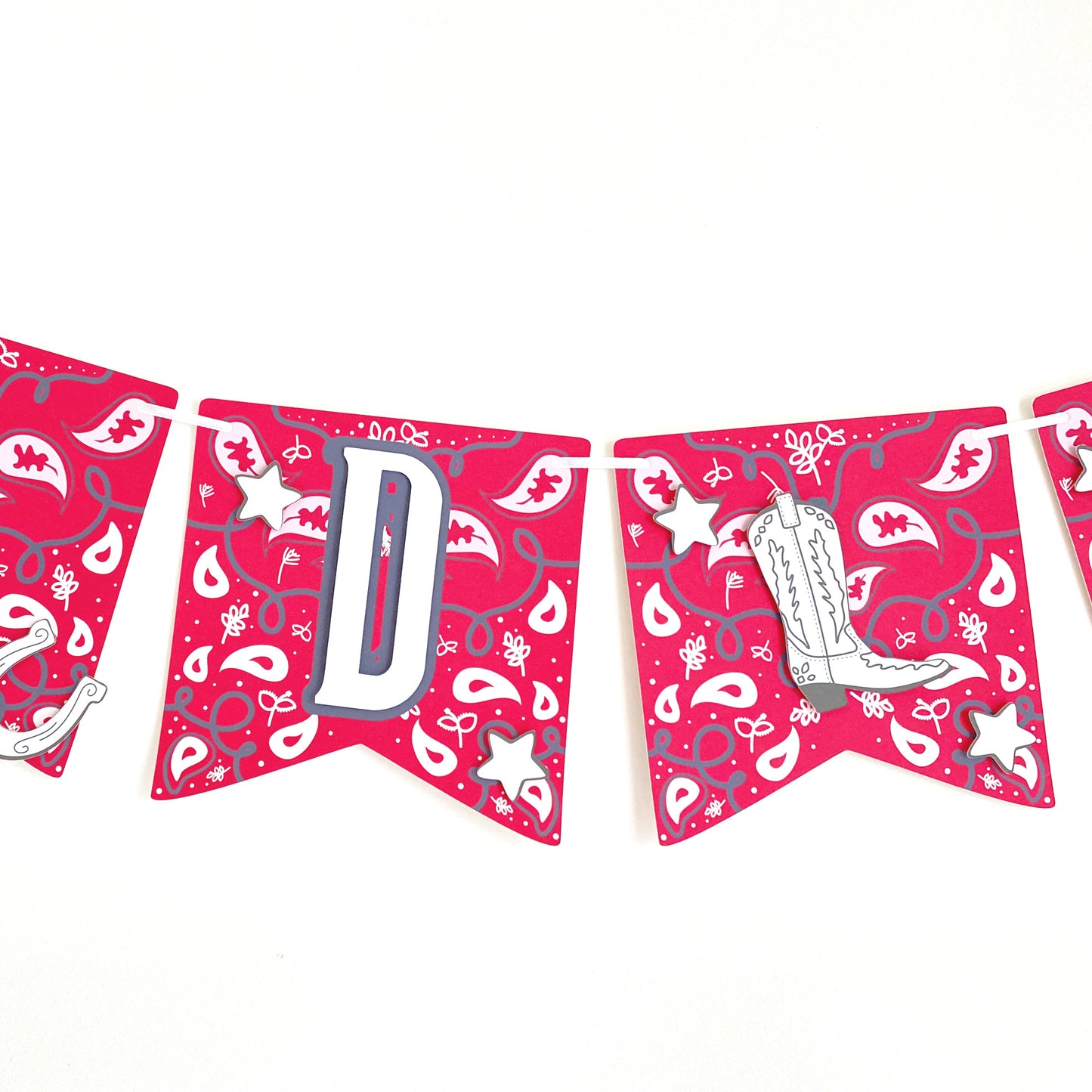 Cowboy Wild West Birthday Party Banner