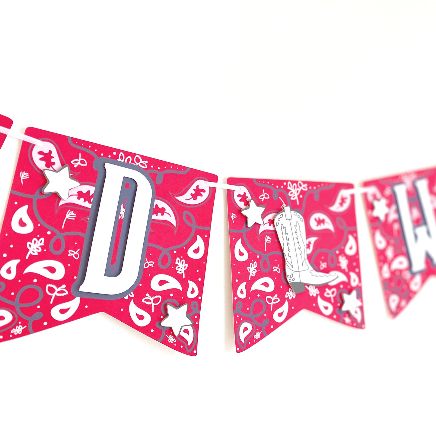 Cowboy Wild West Birthday Party Banner