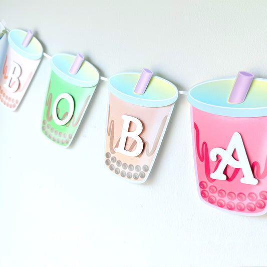 Boba Bubble Milk Tea Banner