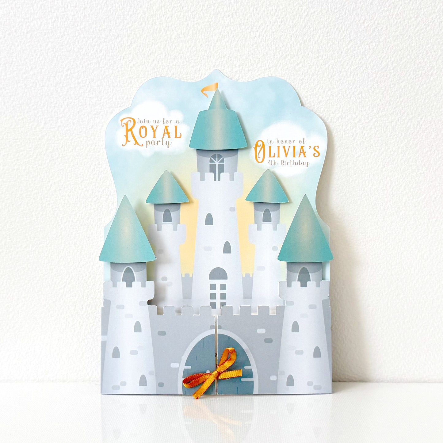 Royal Castle Princess Birthday Party Invitations