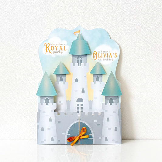 Royal Castle Princess Birthday Party Invitations