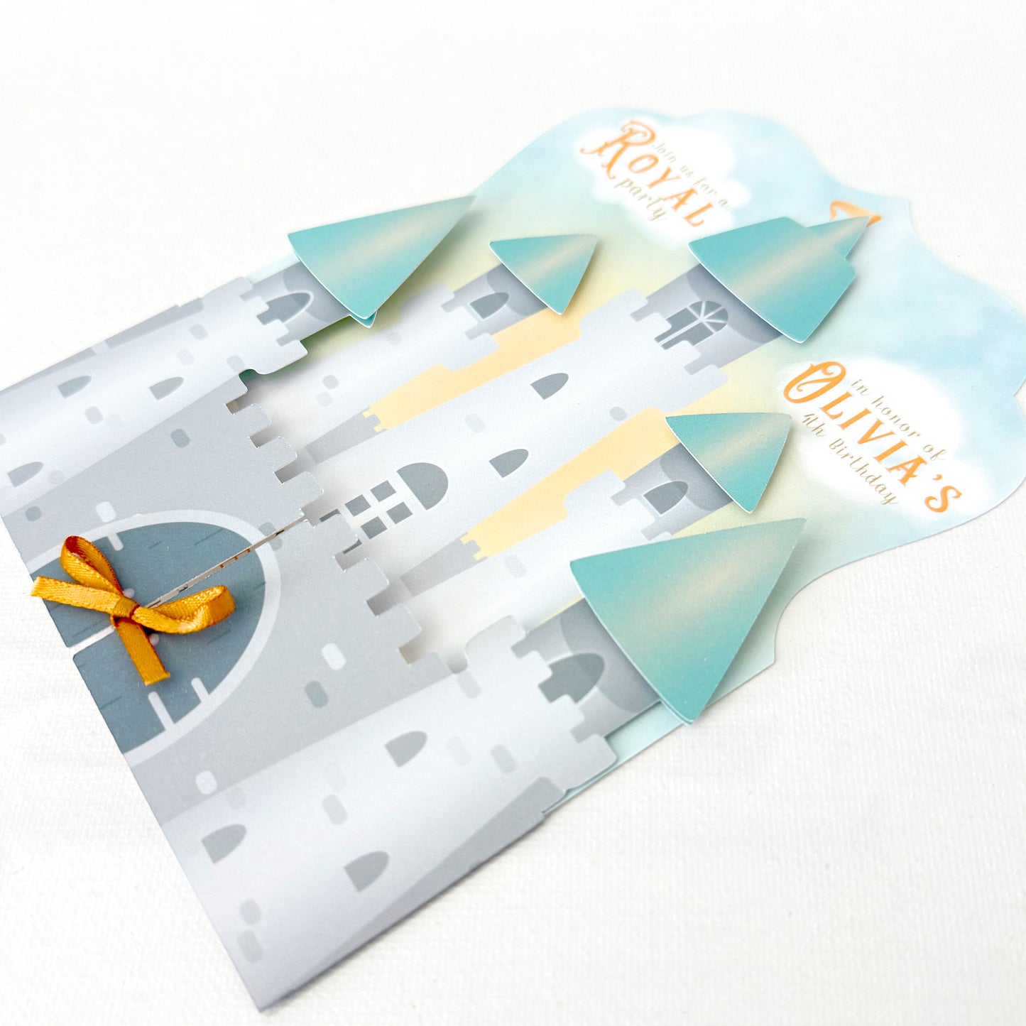 Royal Castle Princess Birthday Party Invitations