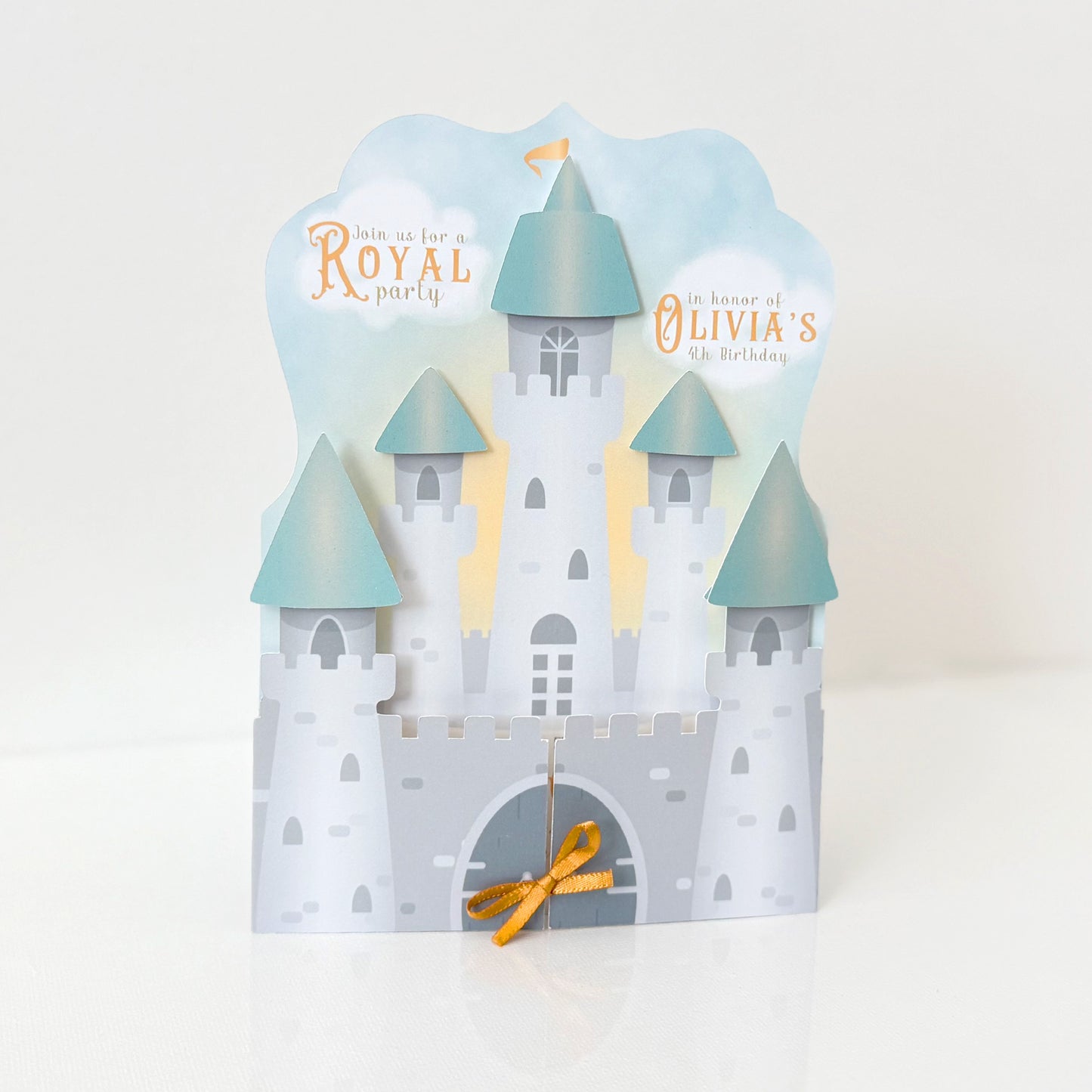 Royal Castle Princess Birthday Party Invitations