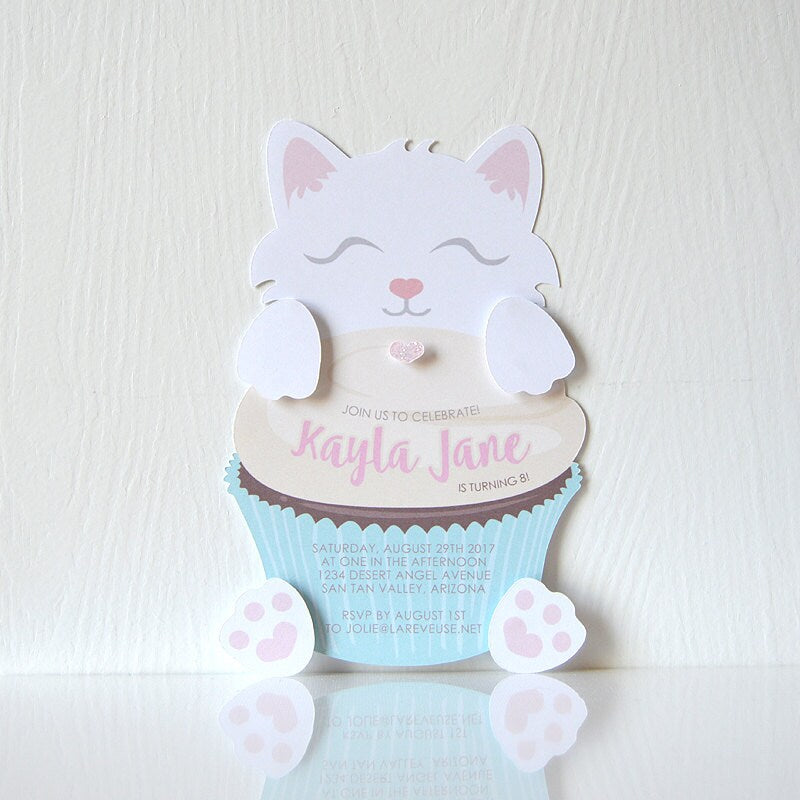 Kittens & Cupcakes Invitation