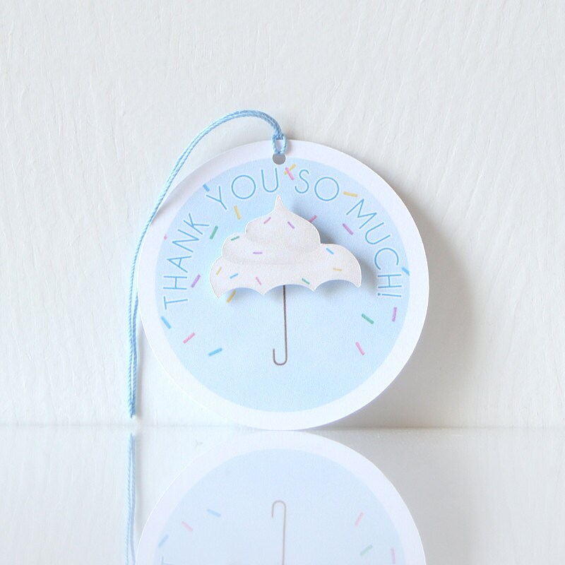 Cupcake Sprinkle Tags