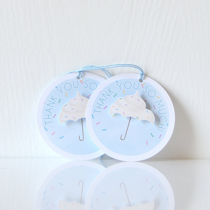 Cupcake Sprinkle Tags