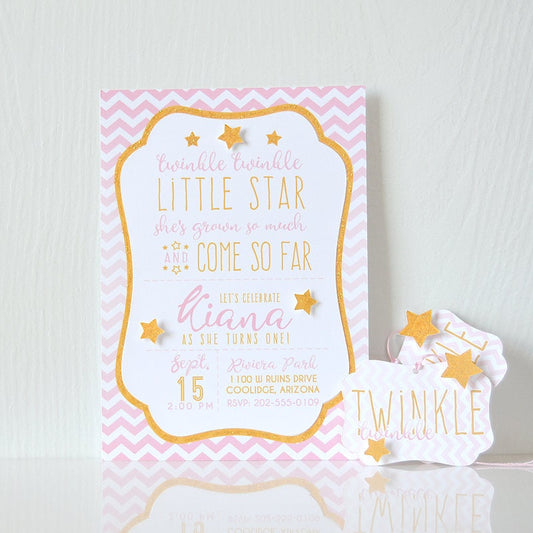 Chevron Stars Invitations