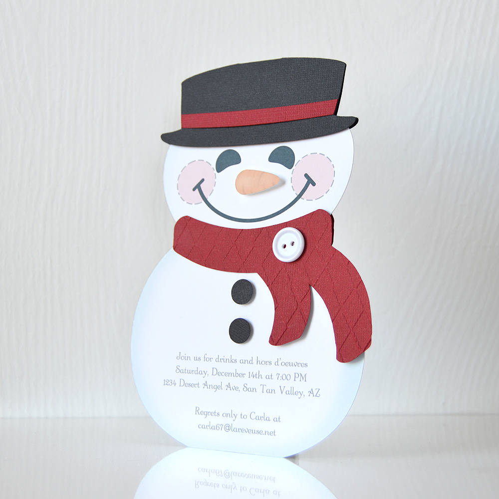 Charming Snowman Invitations