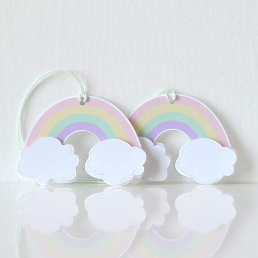 Sparkling Rainbow Tags