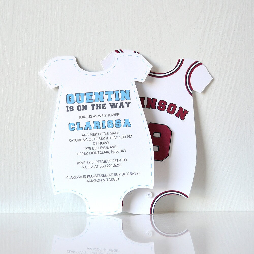 Baby Jersey Romper Invitation