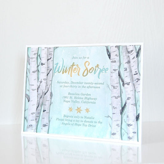 Winter Birch Invitations