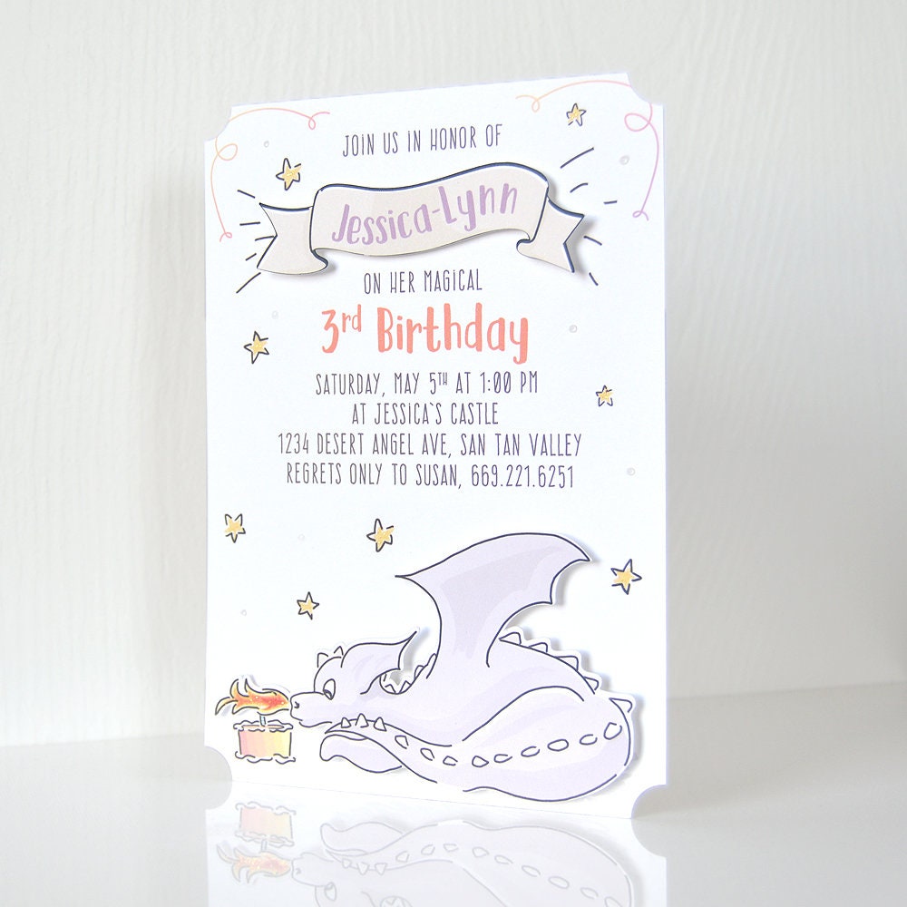 Magical Dragon Invitation