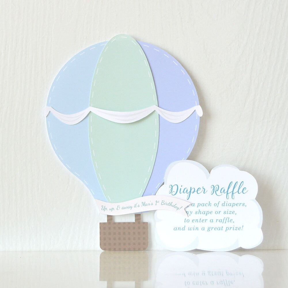 Hot Air Balloon Baby Shower Party Invitation