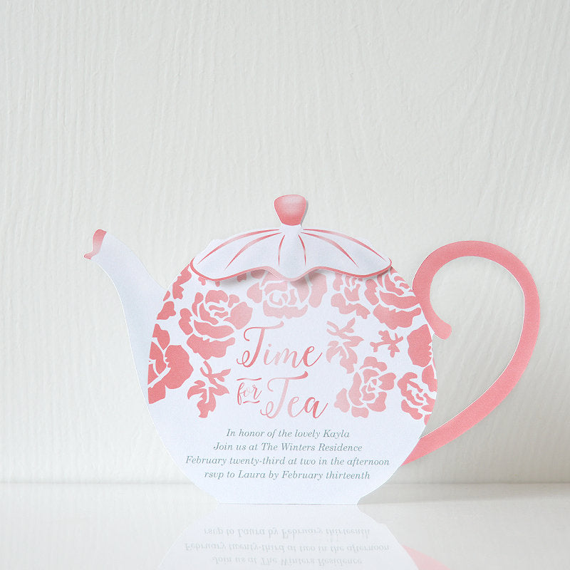 Floral Tea Party Invitation