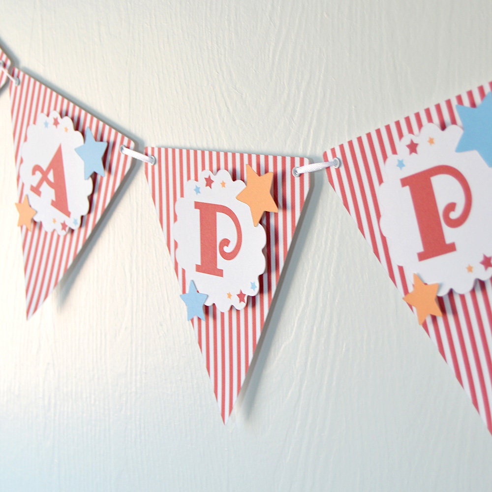 Circus Birthday Party Banner