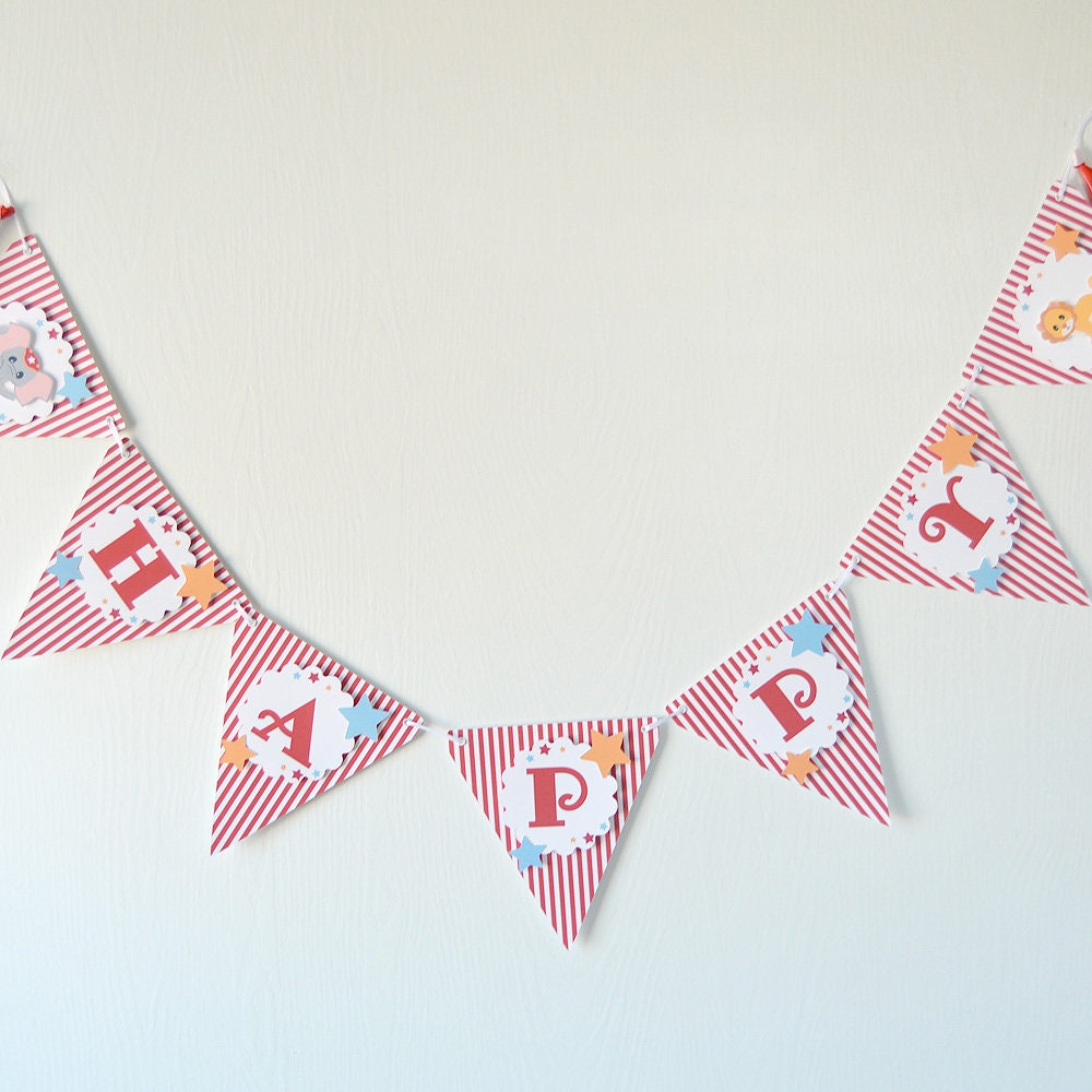 Circus Birthday Party Banner