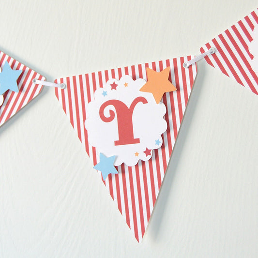 Circus Birthday Party Banner