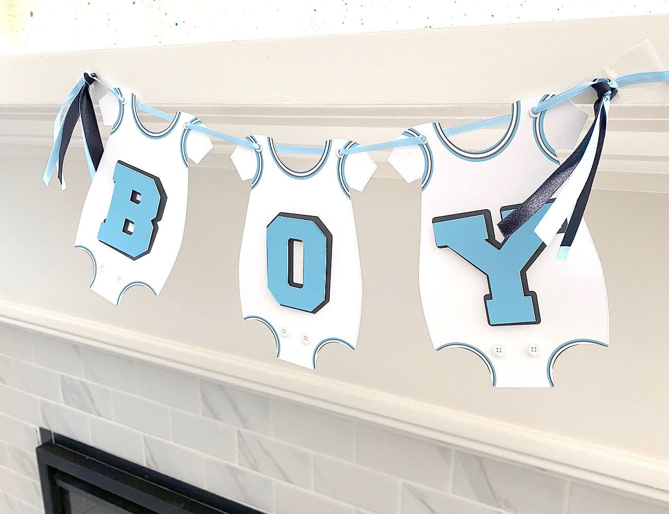 Jersey Romper Baby Party Banner