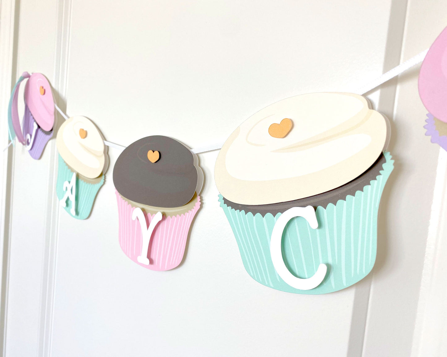 Cupcake Birthday Party Custom Banner