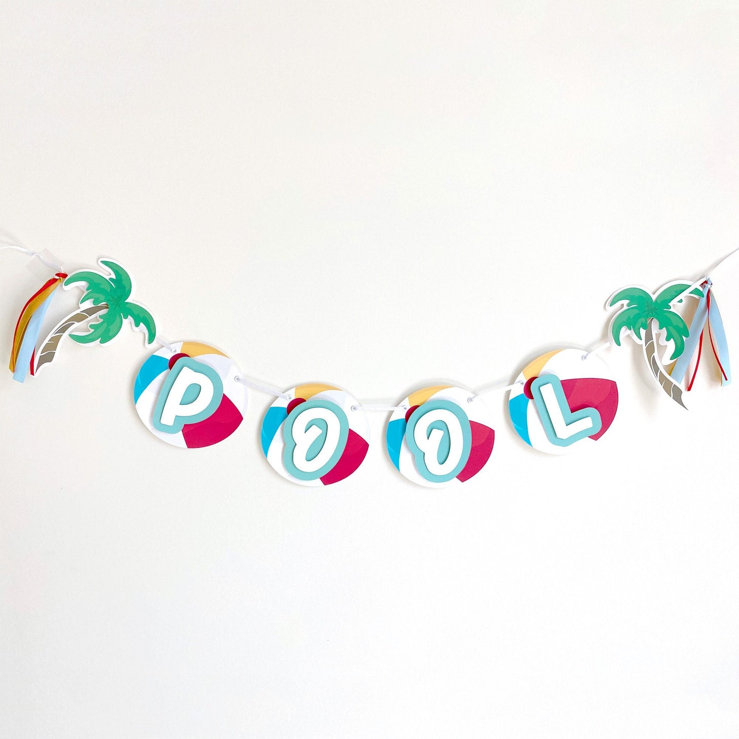 Pool Party Beach Ball Banner